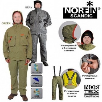 Костюм демисезонный NORFIN SCANDIC GRAY 06 Р.xxxl